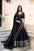 Black Chanderi Silk Lehenga Choli Set