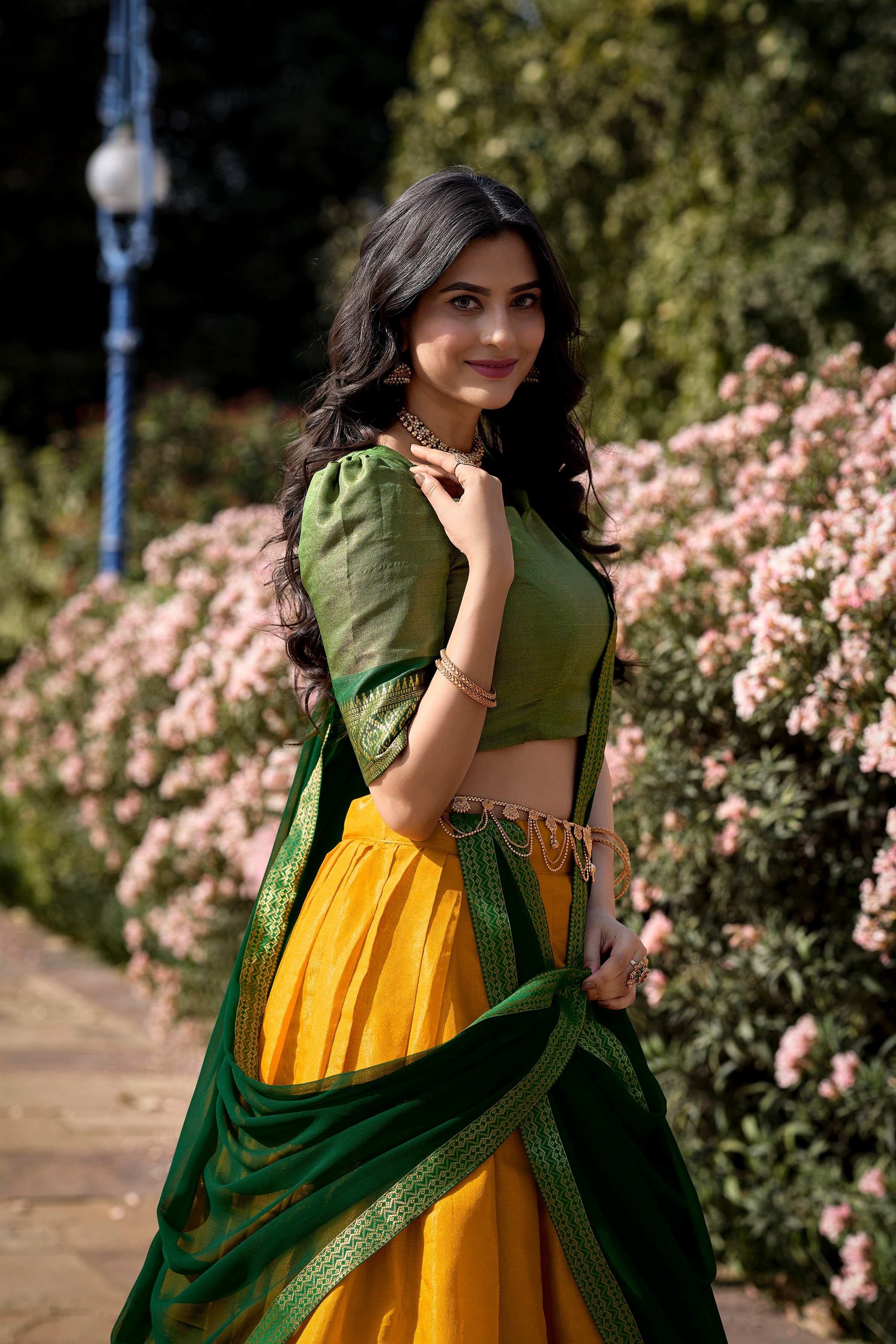 Yellow And Green Haldi Dress Yellow Color Zari Weaving Work Kanchipuram Haldi Lehenga Choli Discover 240 Yellow And Green Haldi Dress Yellow Color Zari Weaving Work Kanchipuram Haldi Lehenga Choli Discover 240