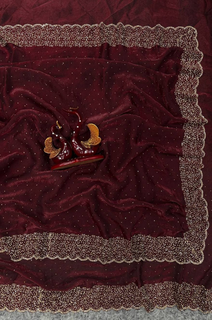 Decorative pillow with intricate design on a textured surface